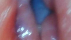 Cam Inside Vagina After Internal Cream Pie / Close Up Internal View